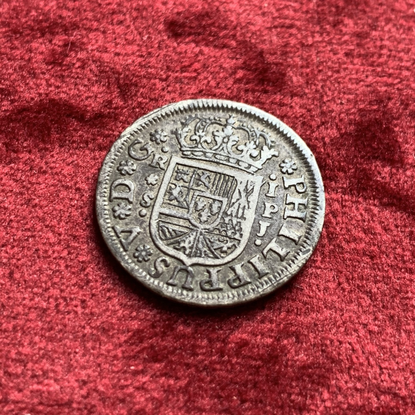 《竞宝斋》第55场-本周日，周一2场连拍（全场不限金额包邮） 西班牙十字1R银币，葡萄牙十字80里斯银币一对2枚