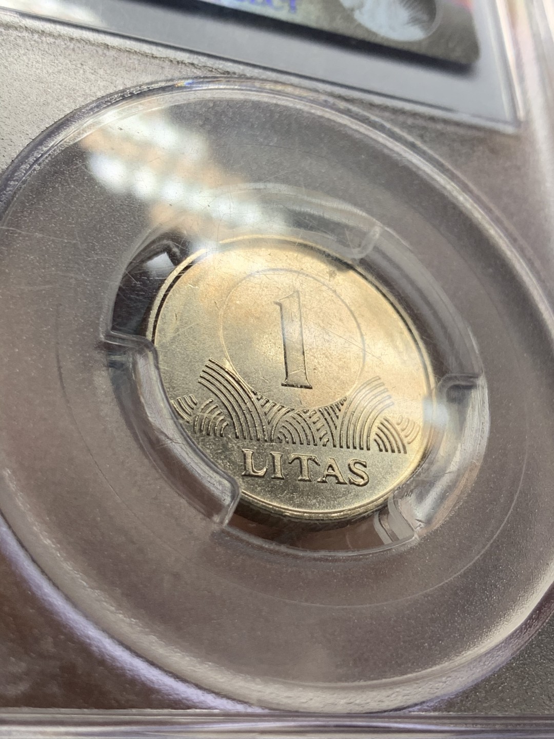 《竞宝斋》第55场-本周日，周一2场连拍（全场不限金额包邮） PCGS-MS 64立陶宛1999年1立特