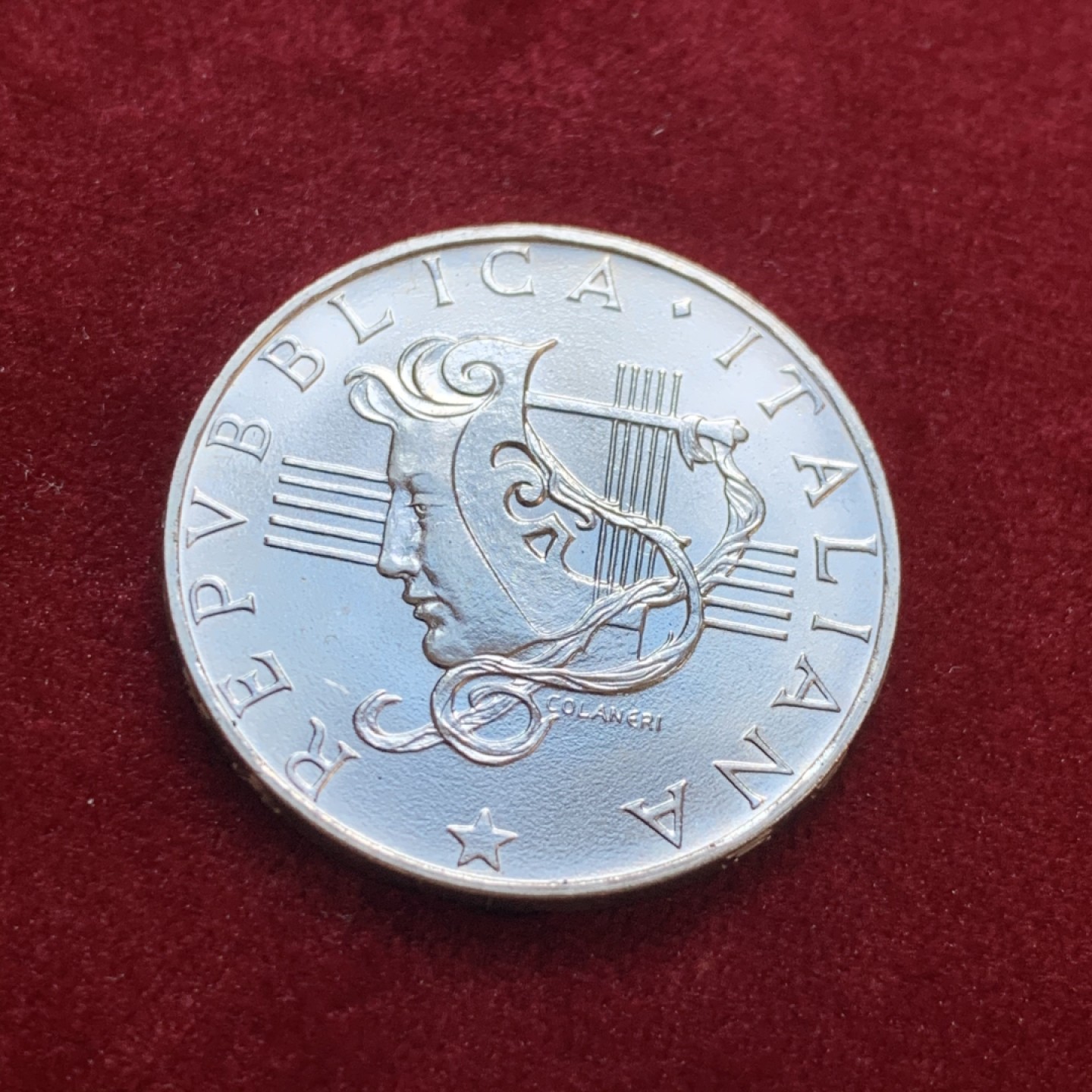 《竞宝斋》第55场-本周日，周一2场连拍（全场不限金额包邮） 意大利1985年 好品相 500里拉银币