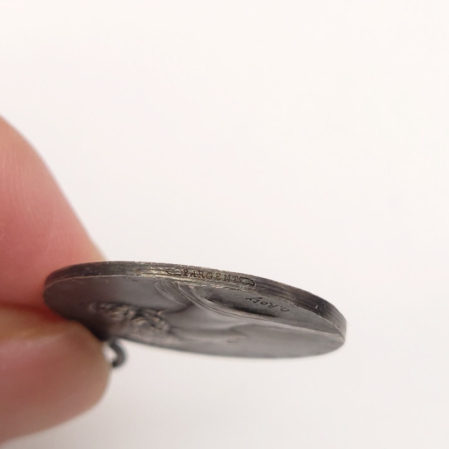 勋章奖章交易所5月8日群拍 法国消防荣誉奖章（银质罗蒂版）