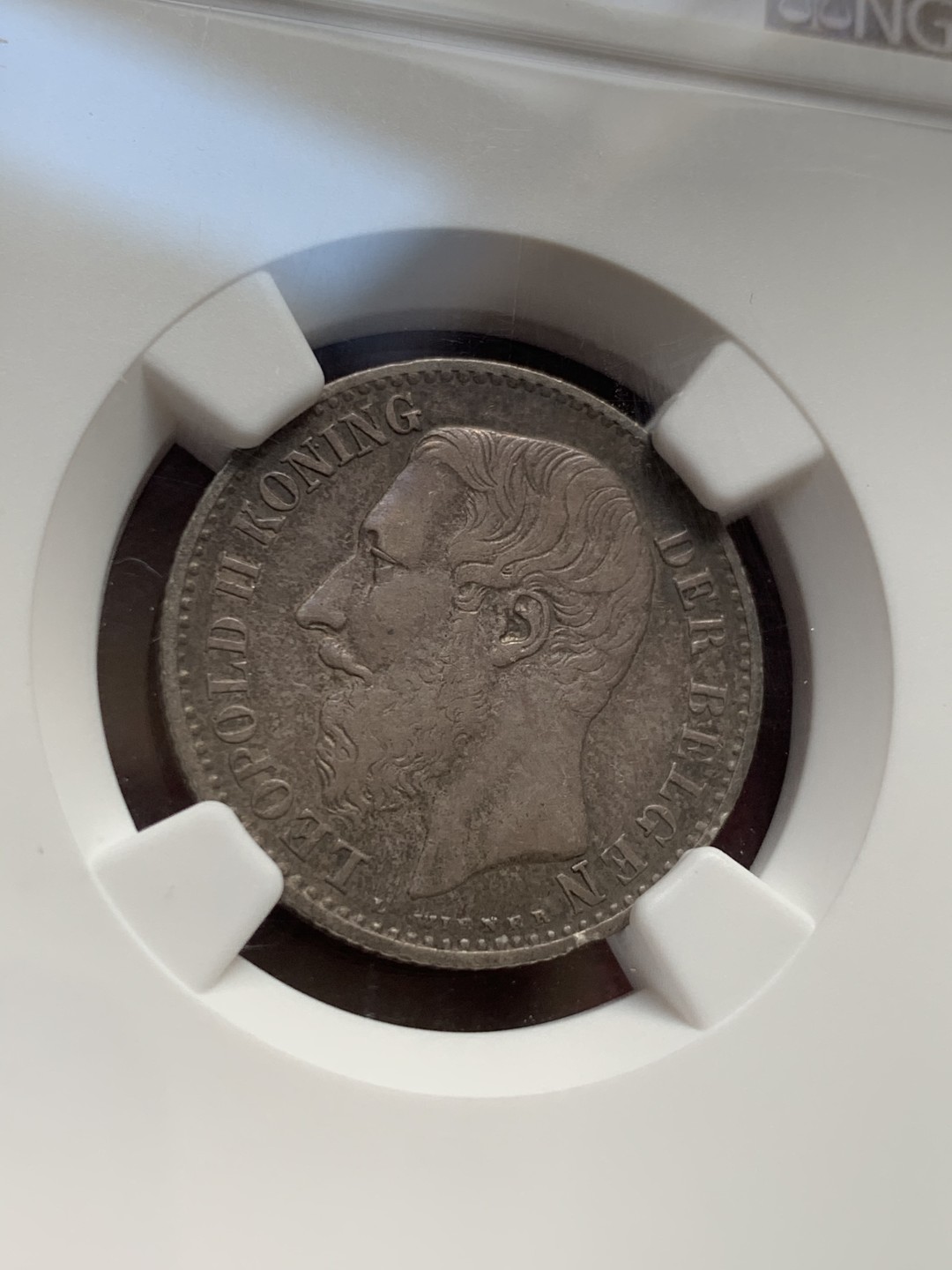 《竞宝斋》第55场-本周日，周一2场连拍（全场不限金额包邮） 比利时1法郎，普鲁士1/6泰勒评级银币2枚