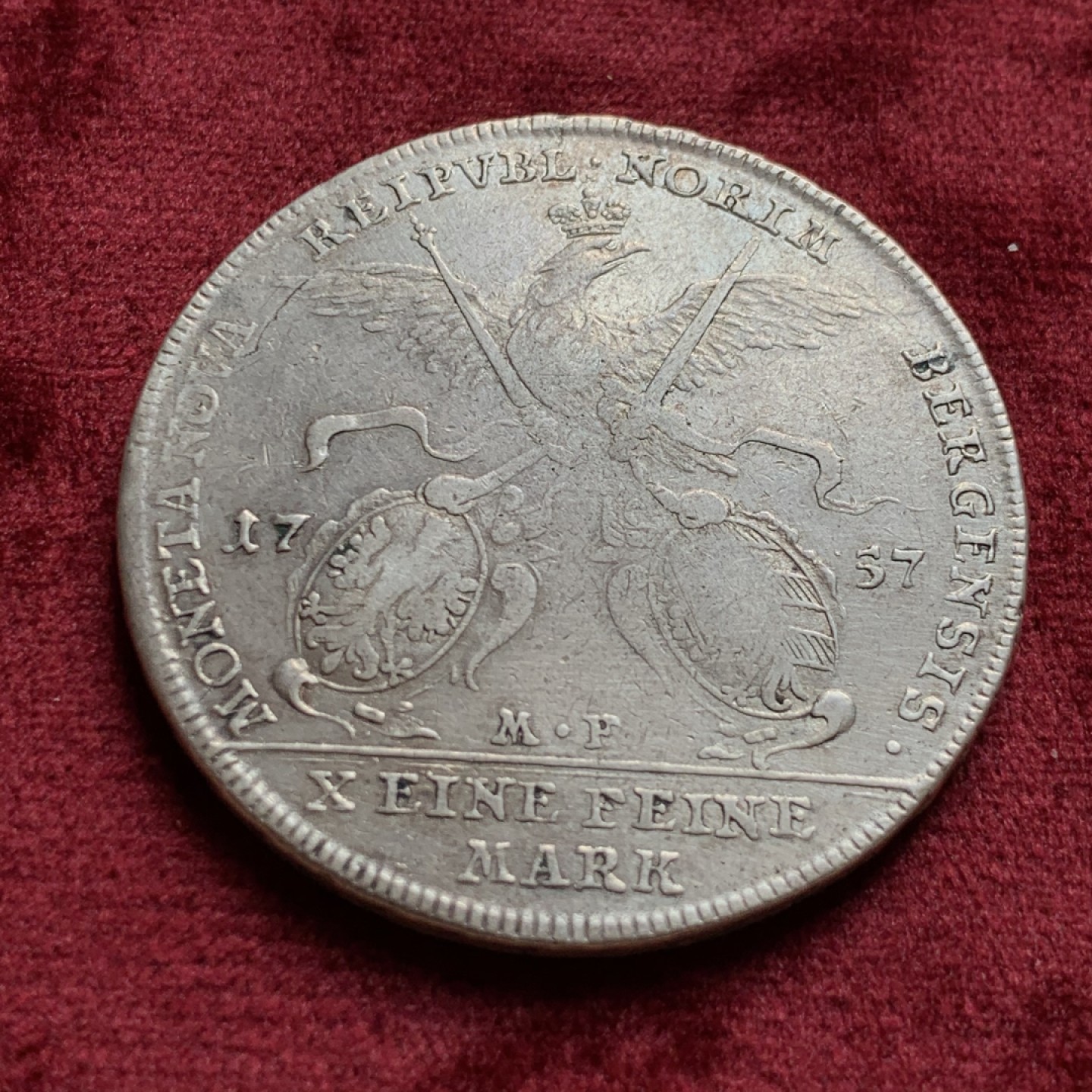 《竞宝斋》第55场-本周日，周一2场连拍（全场不限金额包邮） 神圣罗马帝国纽伦堡1757飞鹰泰勒