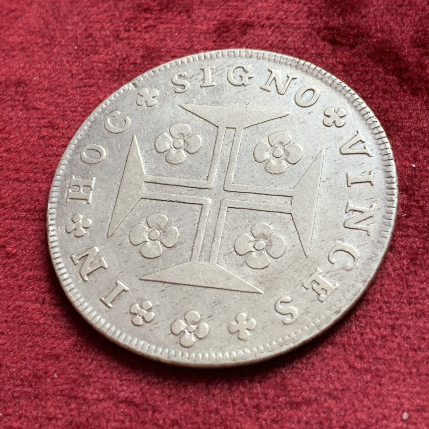 《竞宝斋》第55场-本周日，周一2场连拍（全场不限金额包邮） 葡萄牙1782玛丽亚一世400里斯银币