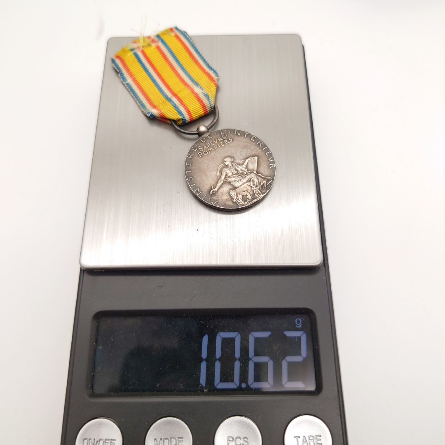 勋章奖章交易所5月8日群拍 法国消防荣誉奖章（银质罗蒂版）