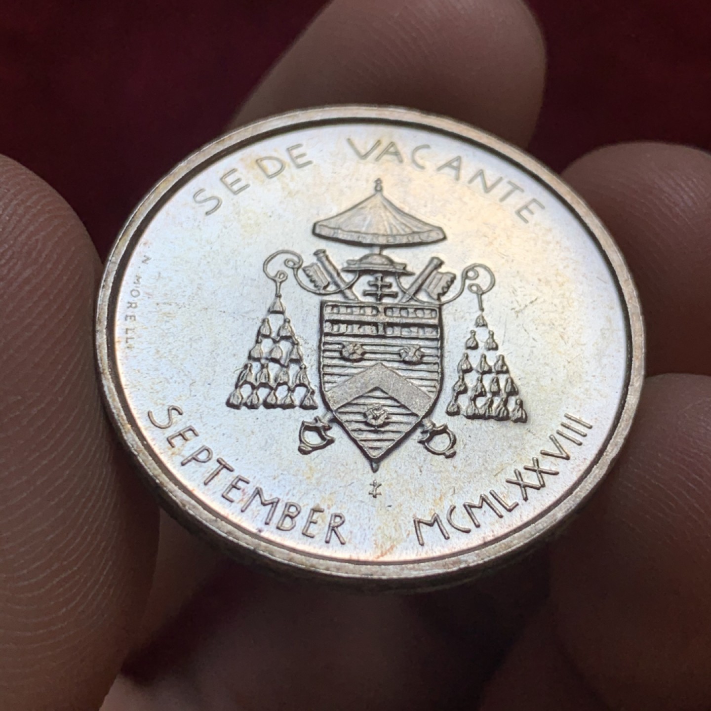 《竞宝斋》第55场-本周日，周一2场连拍（全场不限金额包邮） 梵蒂冈1978年缺位500里拉银币 （2）