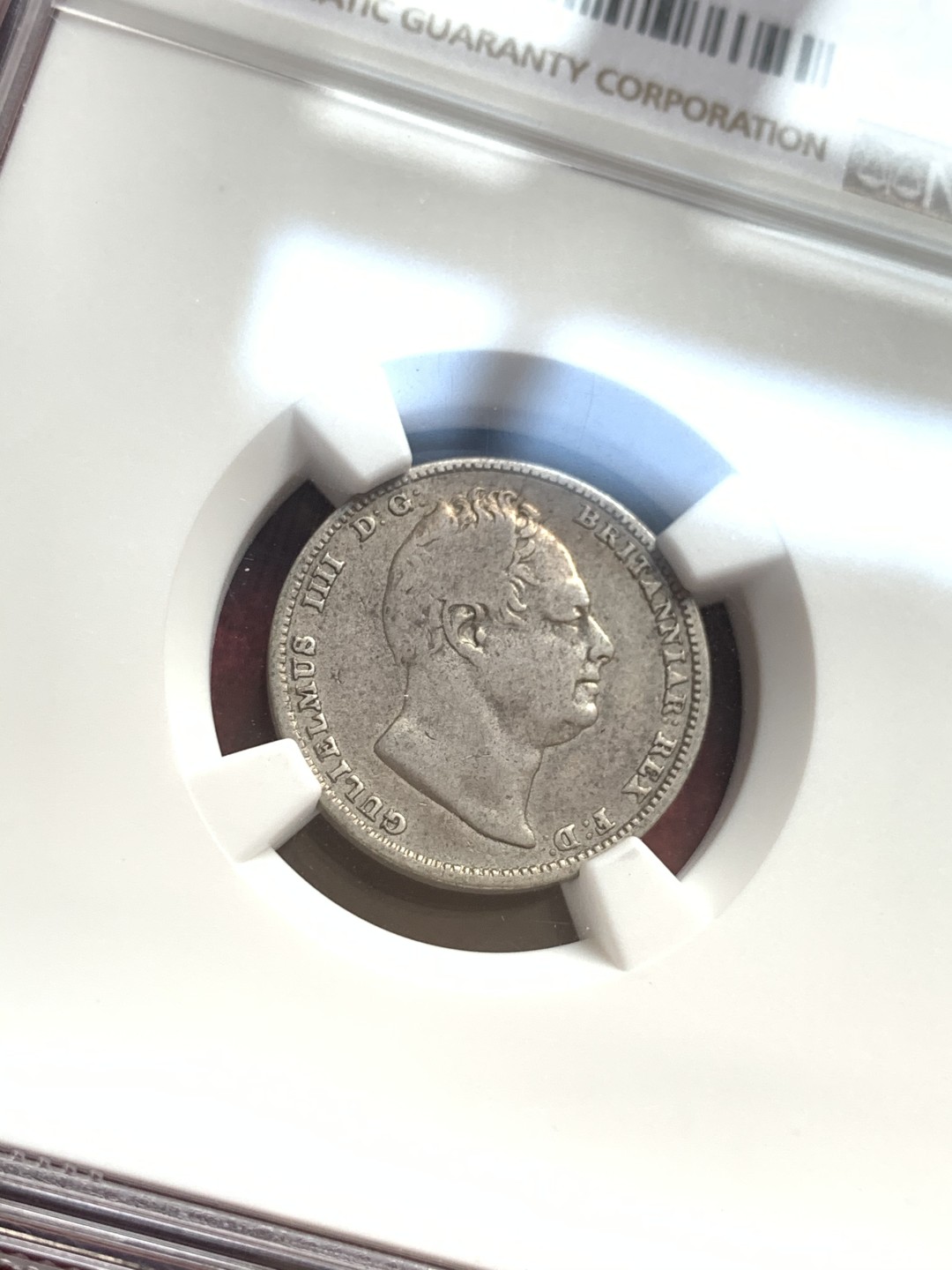 《竞宝斋》第55场-本周日，周一2场连拍（全场不限金额包邮） 极稀少的英属埃斯奎波威廉四世1/8盾1/2盾银币一对2枚