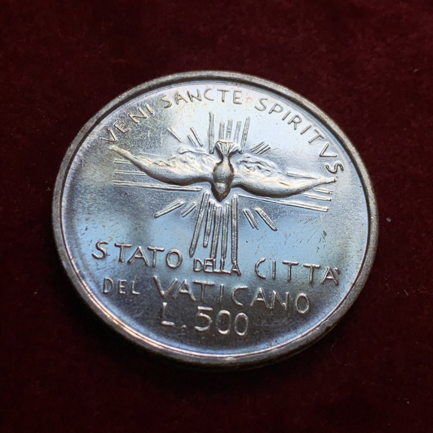 《竞宝斋》第55场-本周日，周一2场连拍（全场不限金额包邮） 梵蒂冈1978年缺位500里拉银币 （2）