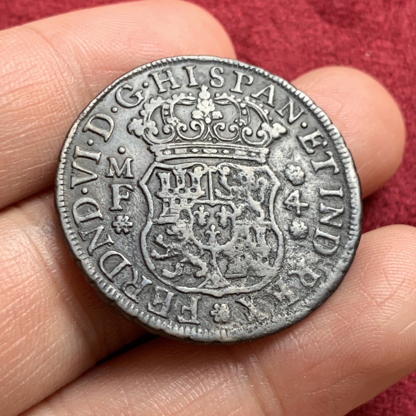 《竞宝斋》第55场-本周日，周一2场连拍（全场不限金额包邮） 西属墨西哥1754地球4R银币