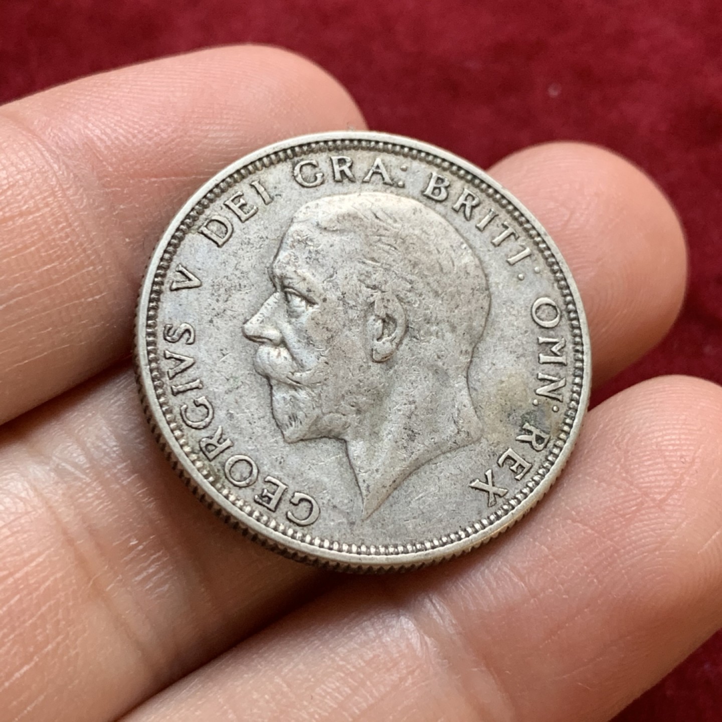 《竞宝斋》第55场-本周日，周一2场连拍（全场不限金额包邮） 英国 乔五 1935年 原味 福林（2先令） 银币