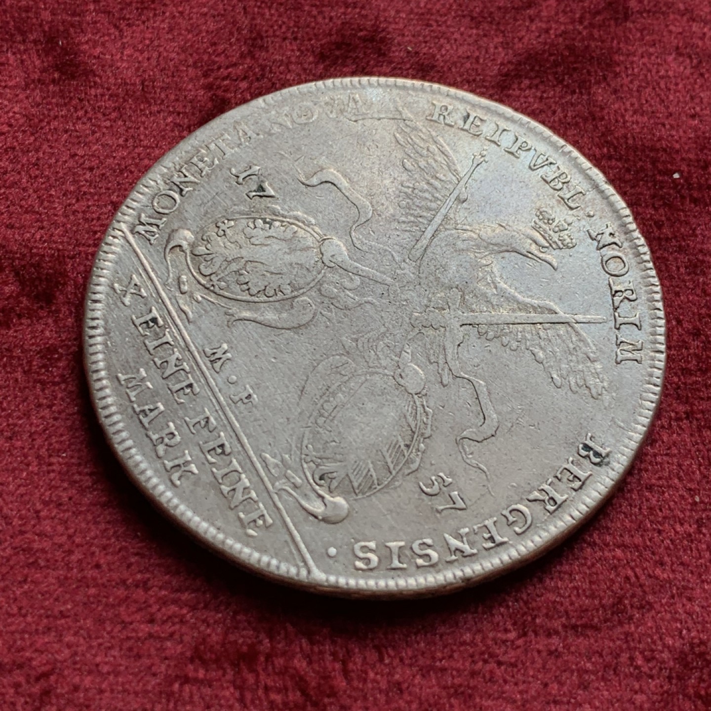 《竞宝斋》第55场-本周日，周一2场连拍（全场不限金额包邮） 神圣罗马帝国纽伦堡1757飞鹰泰勒