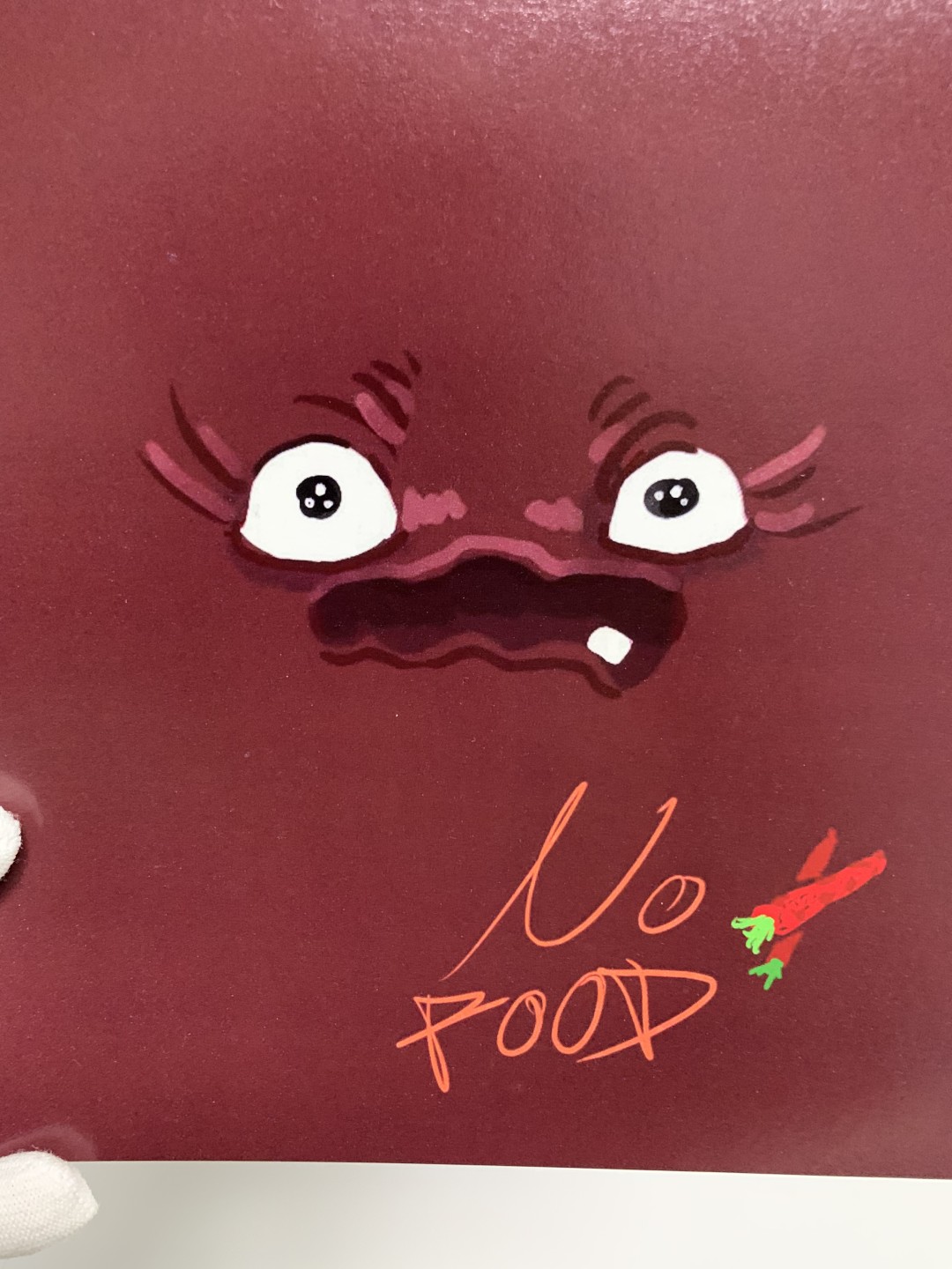零元拍：艺术家 肠小黑 新作《NO FOOD》，摆烂系列作品复制画。