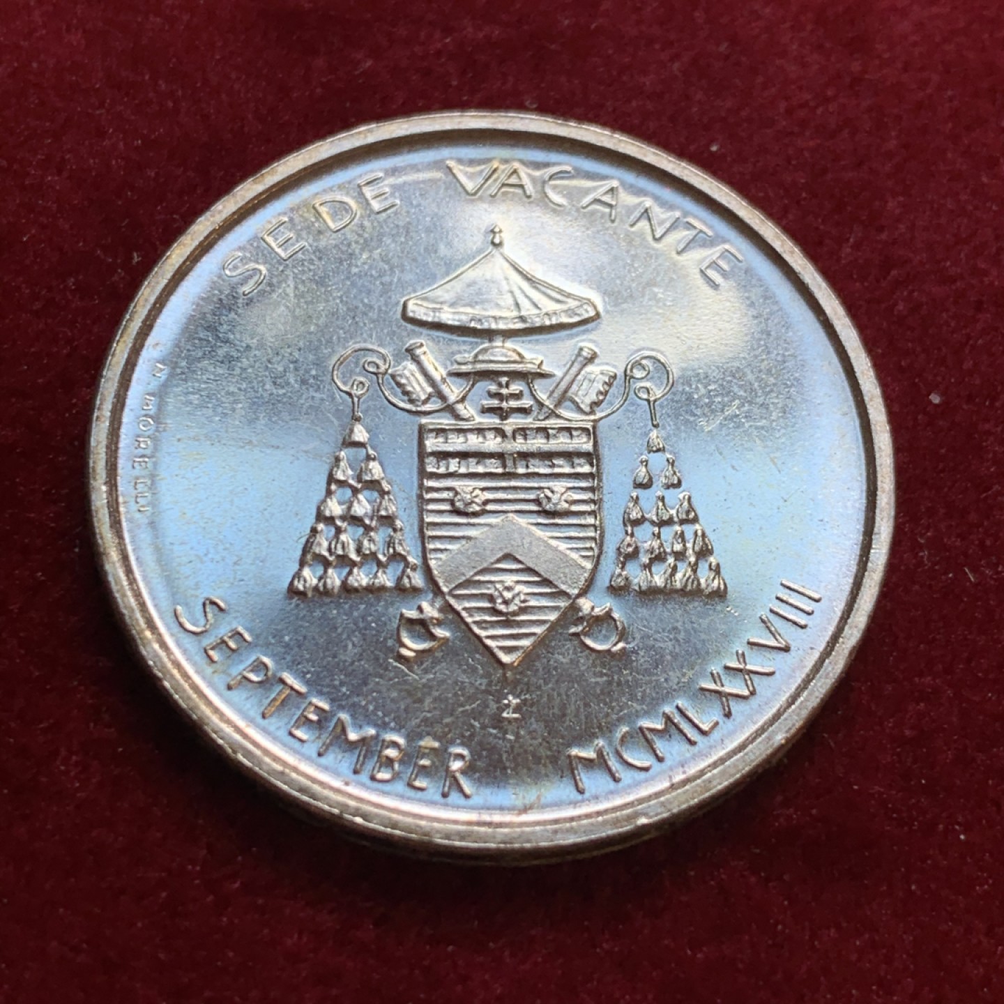 《竞宝斋》第55场-本周日，周一2场连拍（全场不限金额包邮） 梵蒂冈1978年缺位500里拉银币 （2）