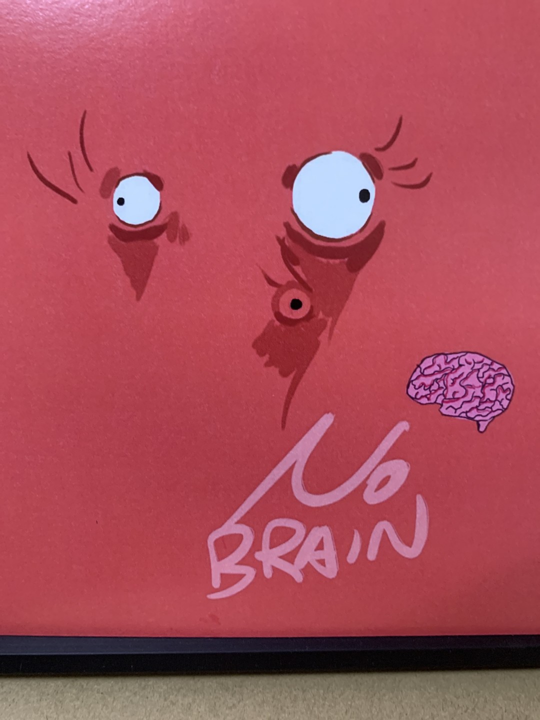 零元拍：艺术家 肠小黑 新作《NO BRAIN》，摆烂系列作品复制画。