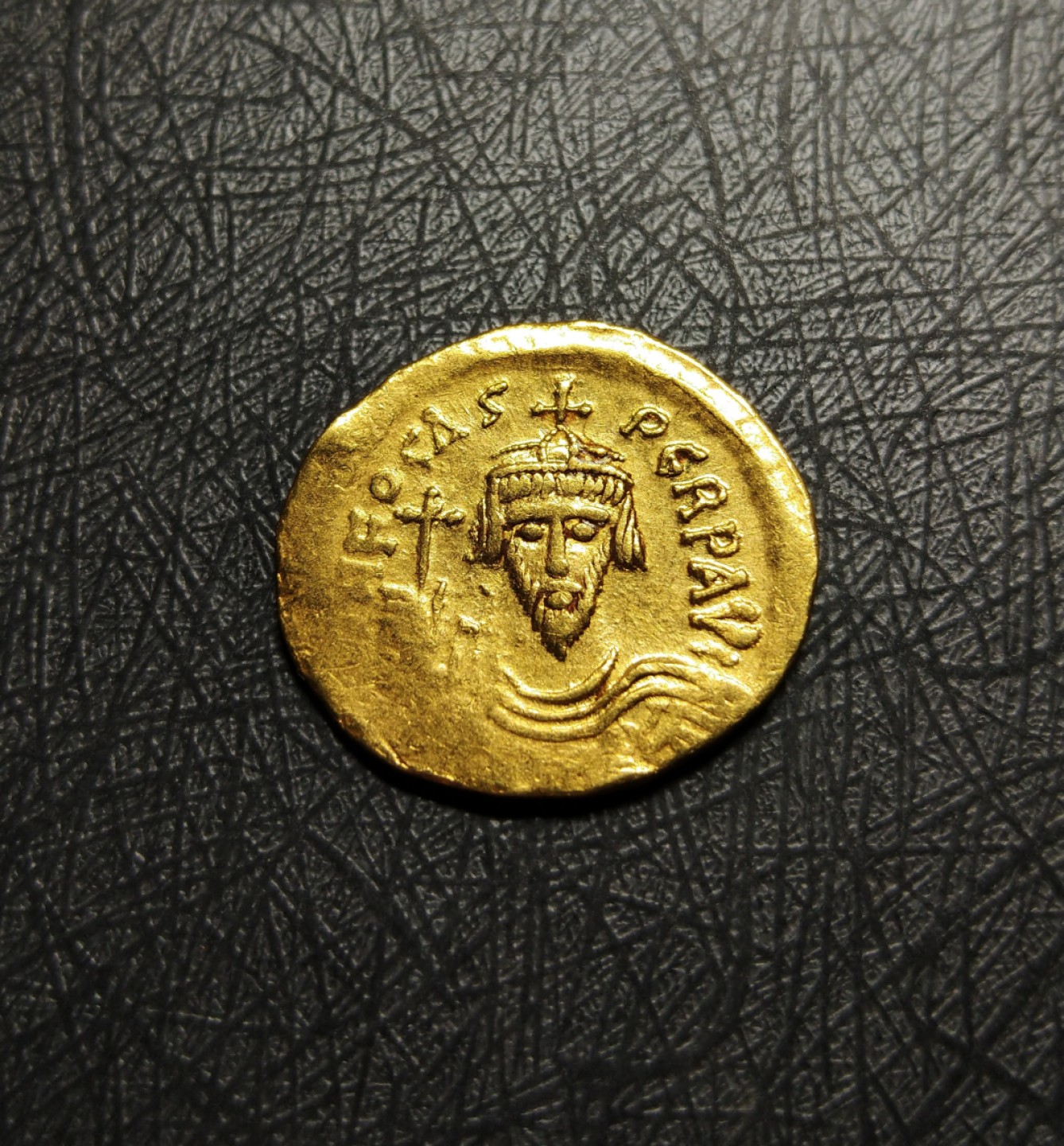 【拜占庭币】东罗马金币拜占庭福卡斯皇帝索利多金币  【拜占庭币】东罗马金币拜占庭福卡斯皇帝索利多金币 