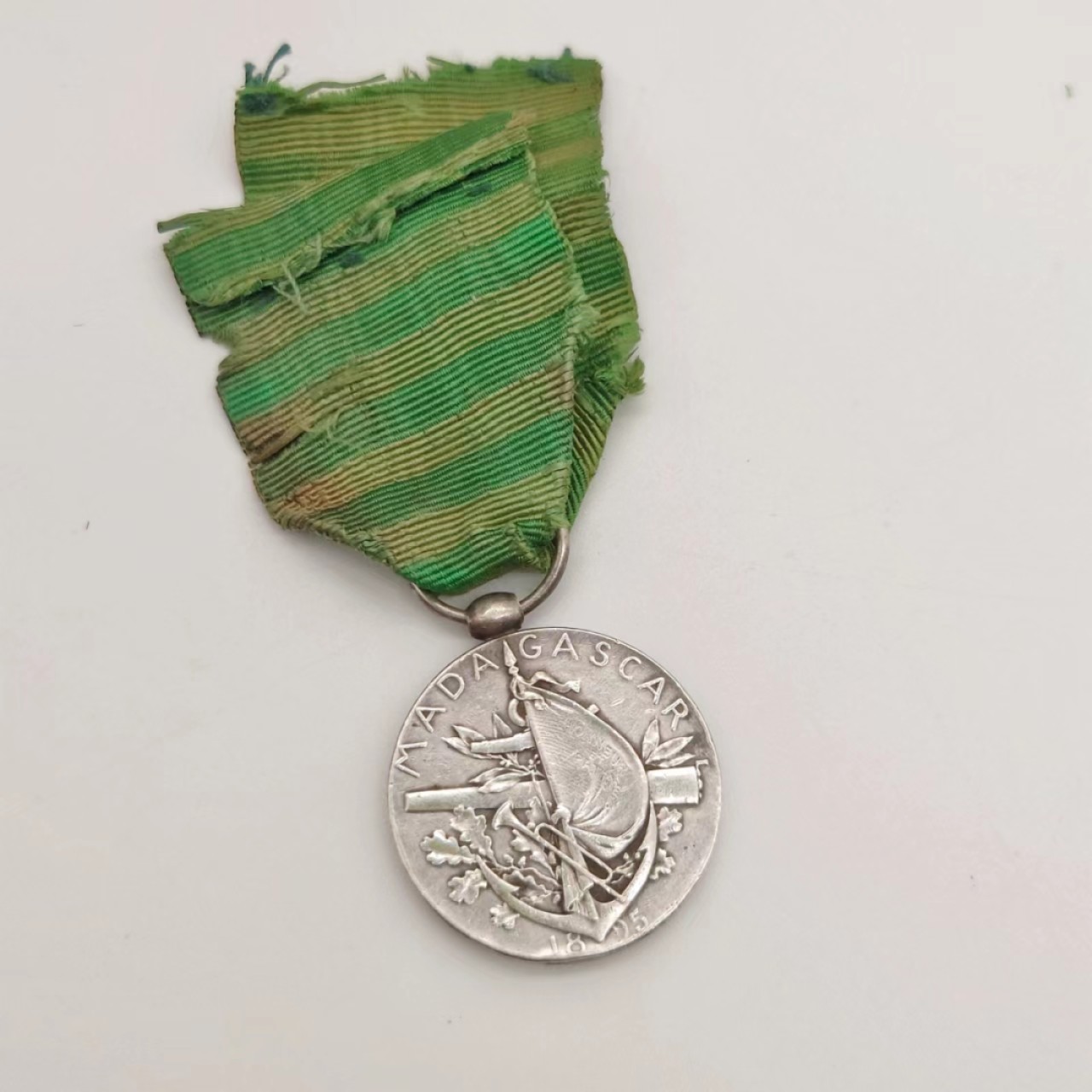 勋章奖章交易所5月14日群拍 法国第二次马达加斯加战役奖章（银质）