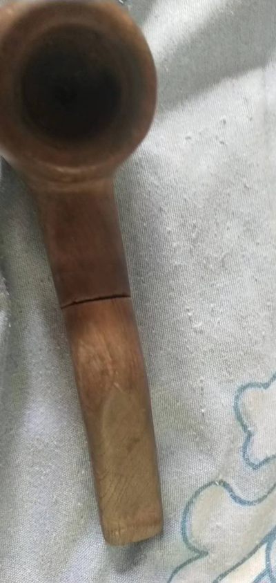 开心收藏拍卖 - 一线收到古老的楠木烟斗一个，全品，美品，正常使用起拍价56元