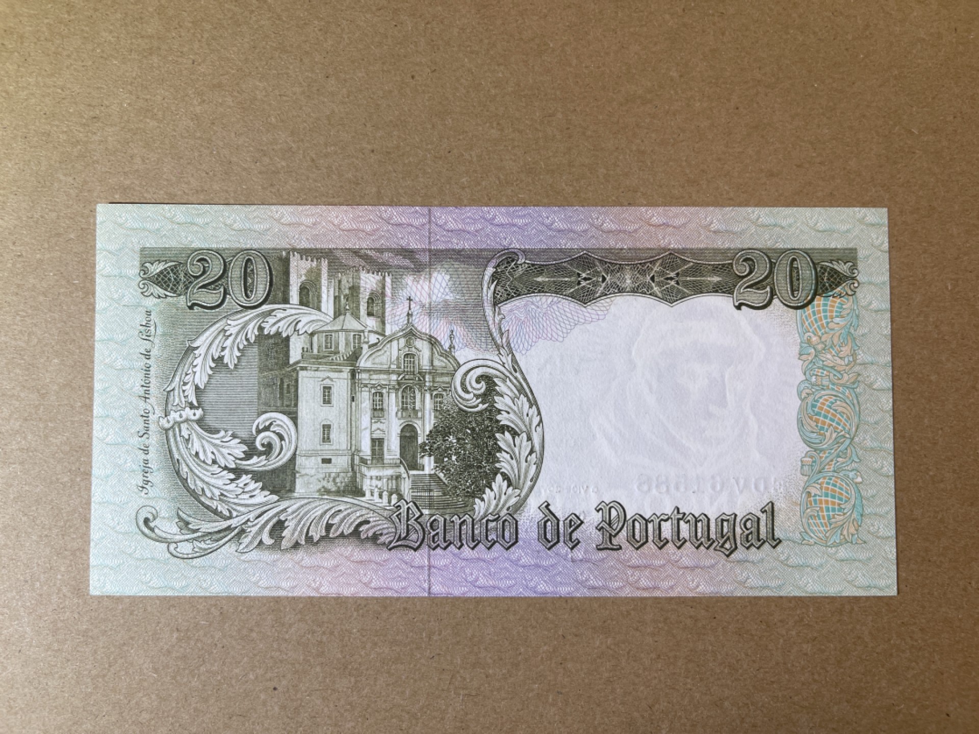 《张总收藏》58期——外币精品 葡萄牙20埃斯库多 UNC 1964年
