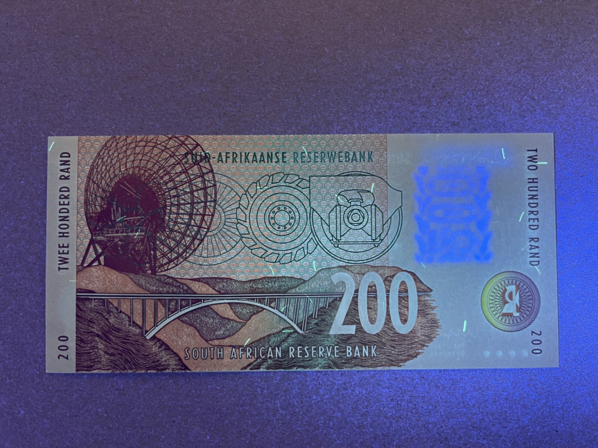 《张总收藏》58期——外币精品 南非200兰特 UNC 1999年版豹子