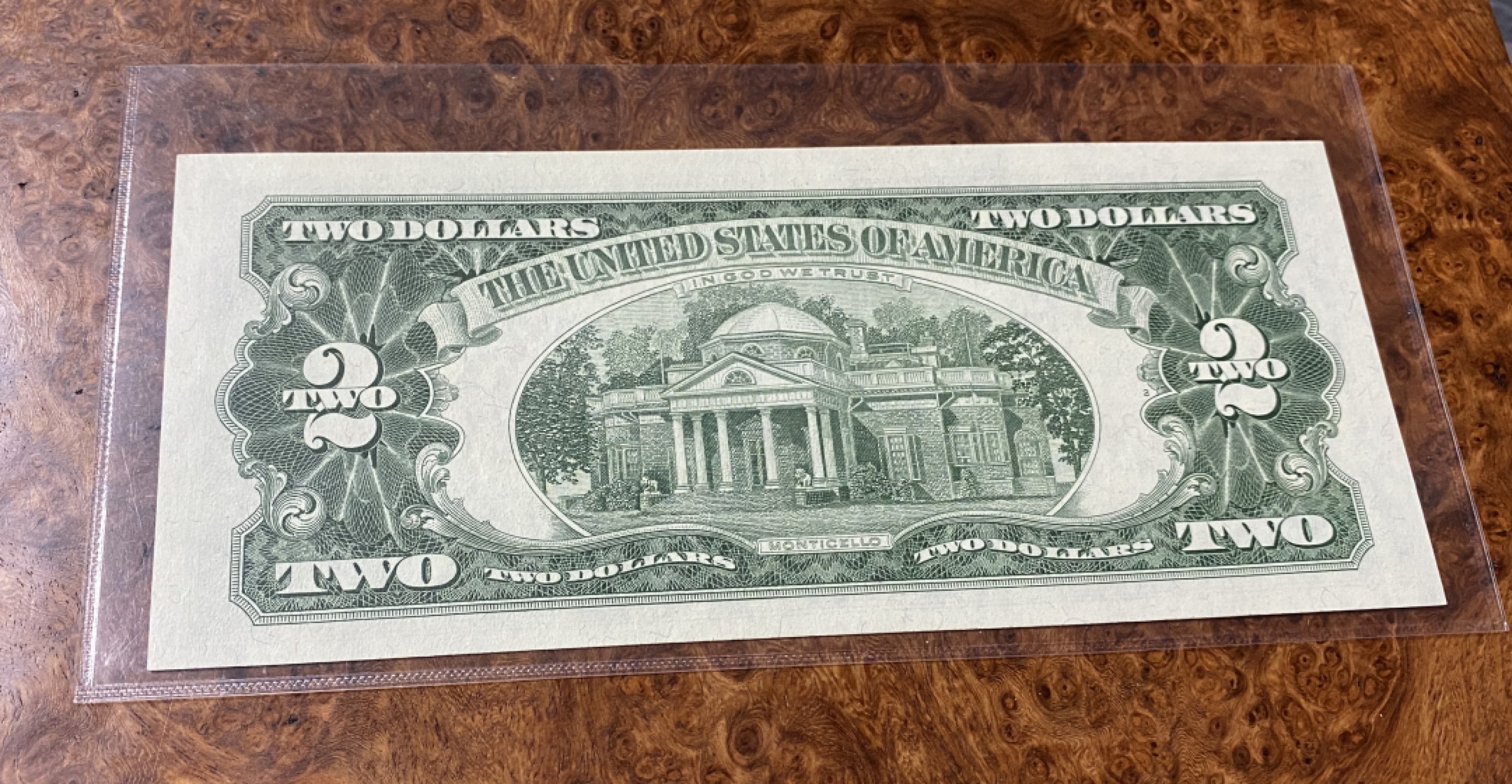 Chase Auction 第10期 - - 中外钱币、民国钞联拍！ 1963年美国2美元，unc，品相如图！有压痕！