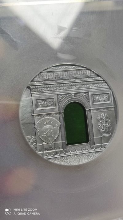 【海寧潮】【海寧潮期货】帕劳2012年蒂凡尼艺术新古典主义建筑2盎司银币PCGS69 分带证书