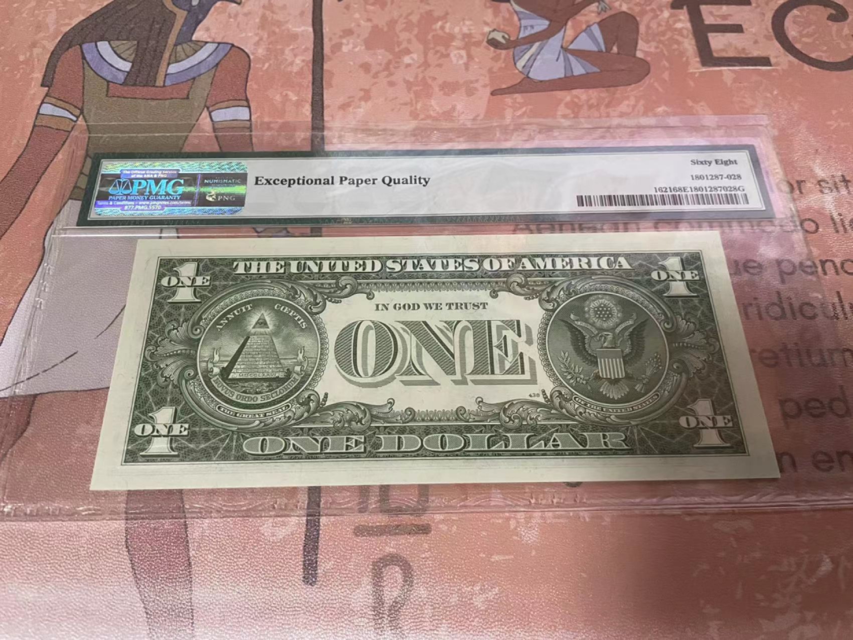 【Blue Auction】✨世界纸币精拍第182期——狮城巨轮（共78拍） 美国 1957年1美金 PMG68EPQ 超高分 少见