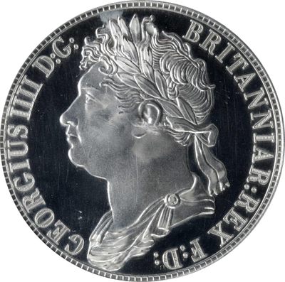皇冠收藏 5月第1场（预运行） - PCGS MS66 英国—威尔士 后铸  “1830年” 乔治四世 克朗 珍惜币系列 底板镜面 经典水仙花&威尔士红龙 同品种67分在ebay成交参考价220美元（不含20%税金）