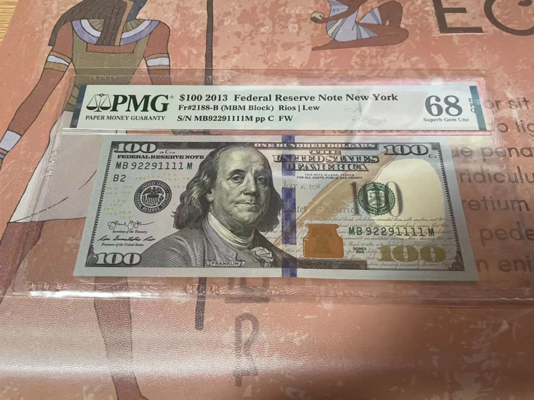 【Blue Auction】✨世界纸币精拍第182期——狮城巨轮（共78拍） 【1111狮子号】美国 2013年100美金 PMG68EPQ 高分