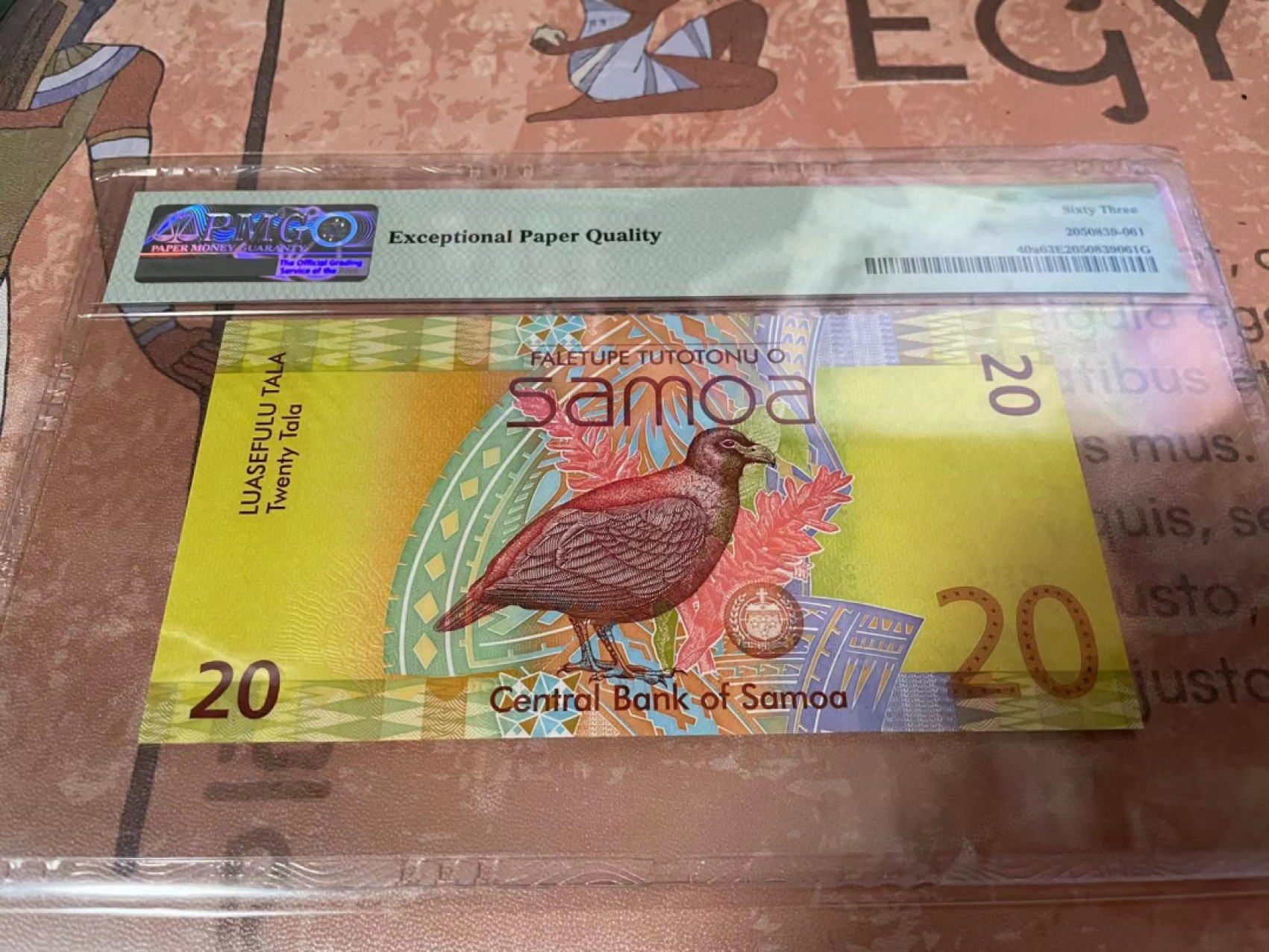 【Blue Auction】✨世界纸币精拍第183期——飞龙在天（共80拍） 【年度最佳纸币 千位小号】萨摩亚 2008年20塔拉 PMG63EPQ 