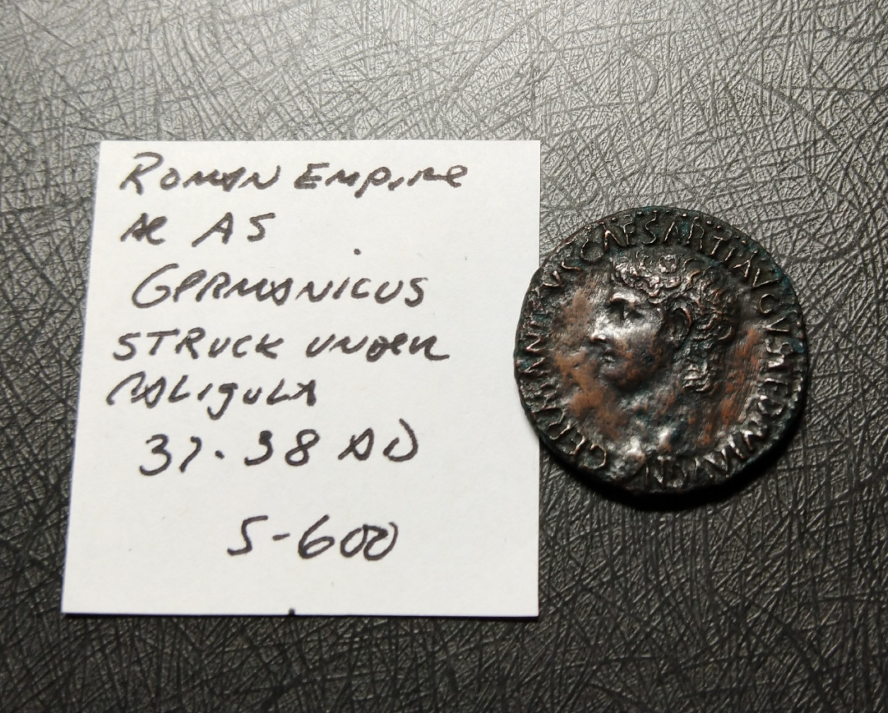 【古罗马币】日尔曼尼库斯铜币卡里古拉发行的追思铜币  【古罗马币】日尔曼尼库斯铜币卡里古拉发行的追思铜币 