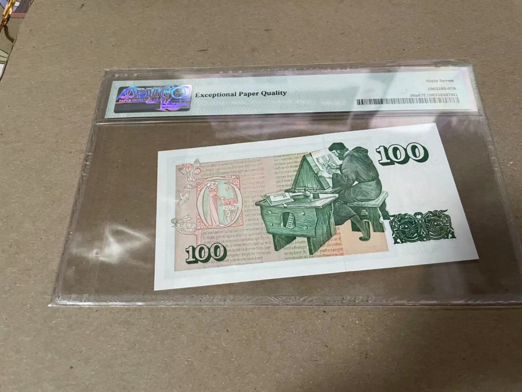 【Blue Auction】✨世界纸币精拍第183期——飞龙在天（共80拍） 冰岛 1961年100克朗 PMG67EPQ 