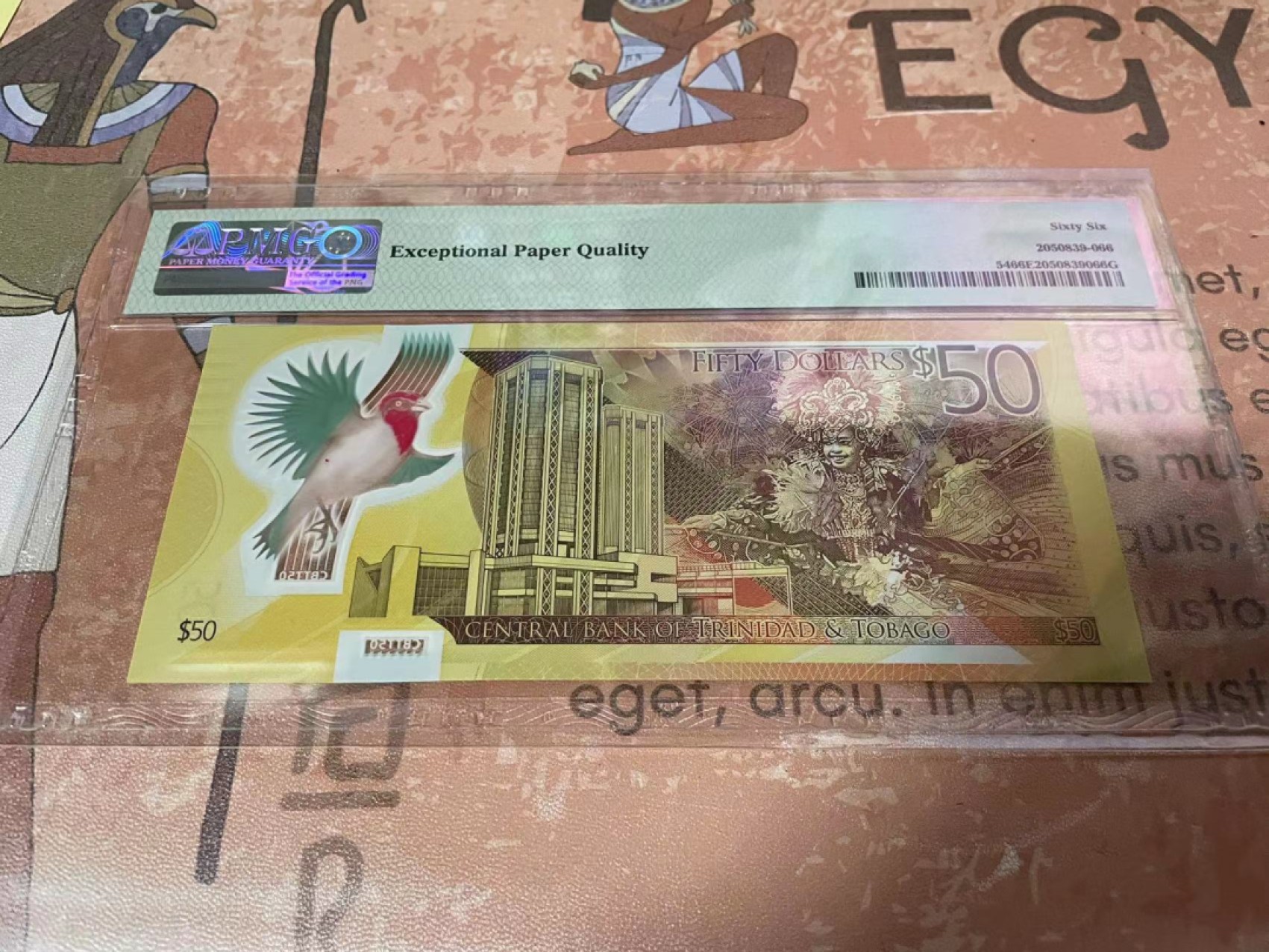 【Blue Auction】✨世界纸币精拍第183期——飞龙在天（共80拍） 【年度最佳纸币】特立尼达和多巴哥 2014年50元 PMG66EPQ 纪念钞