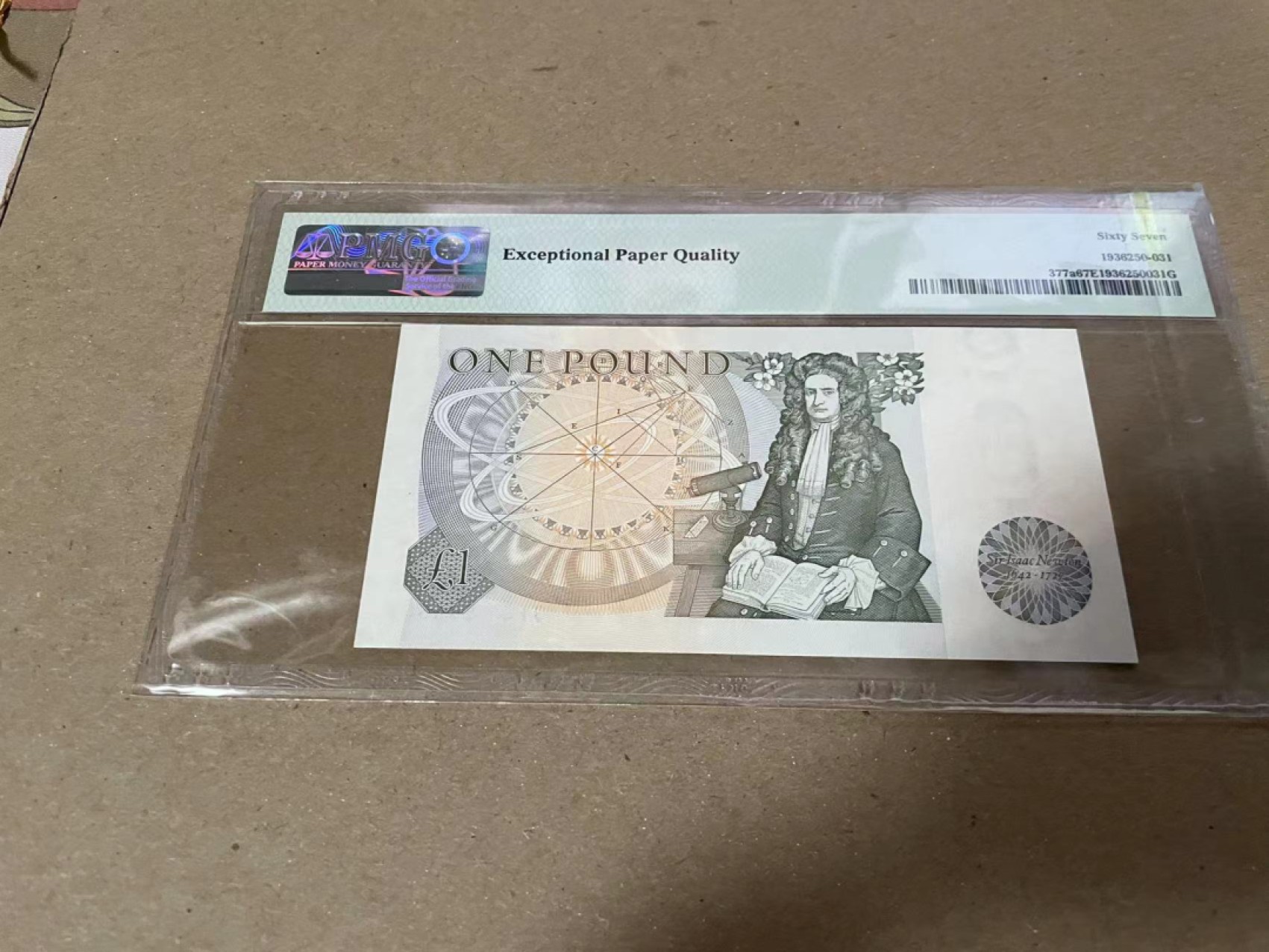 【Blue Auction】✨世界纸币精拍第183期——飞龙在天（共80拍） 【无47】英国 1978-80年1镑 PMG67EPQ 