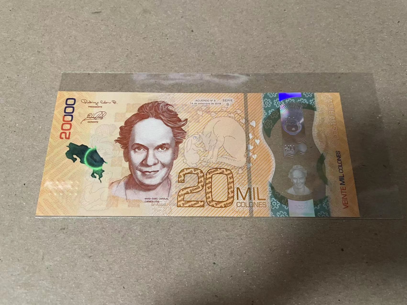 【Blue Auction】✨世界纸币精拍第183期——飞龙在天（共80拍） 哥斯达黎加2020年20000科朗 塑料钞全新UNC