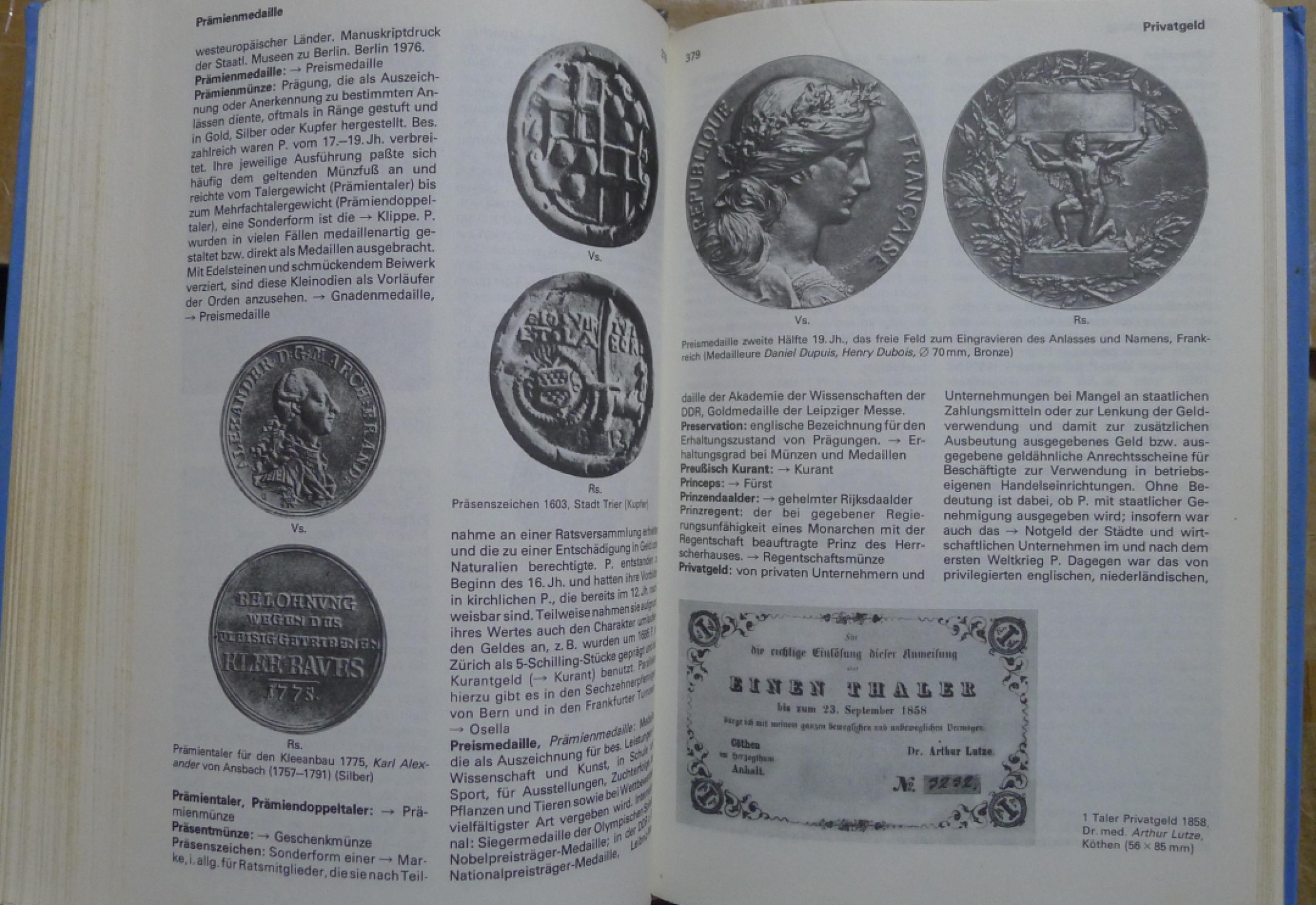 世界钱币章牌书籍专场拍卖第57期 一本关于世界钱币和章牌的钱币学字典