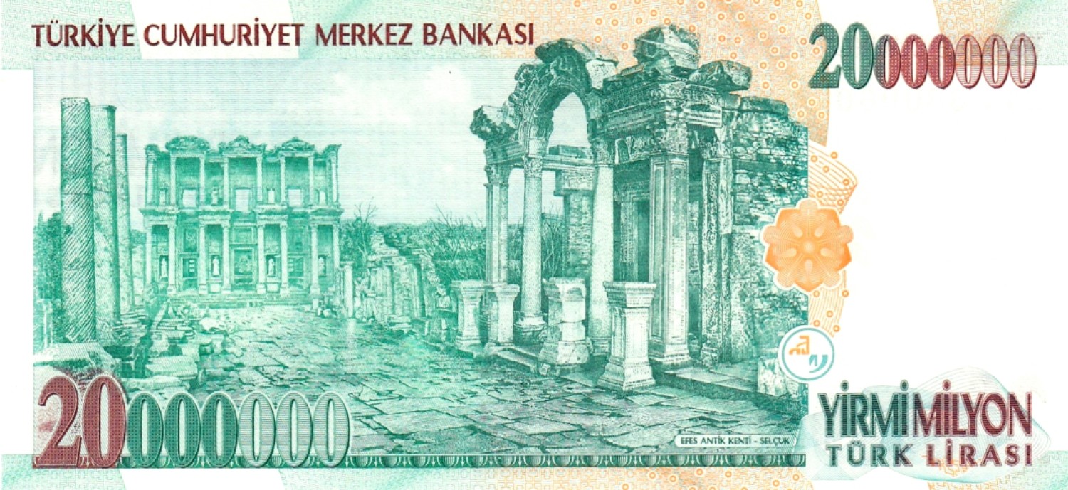 【Blue Auction】✨世界纸币精拍第183期——飞龙在天（共80拍） 【早期雕刻版 680060靓号】土耳其 2001年2000万里拉 古迹精美 全新UNC 国父凯末尔