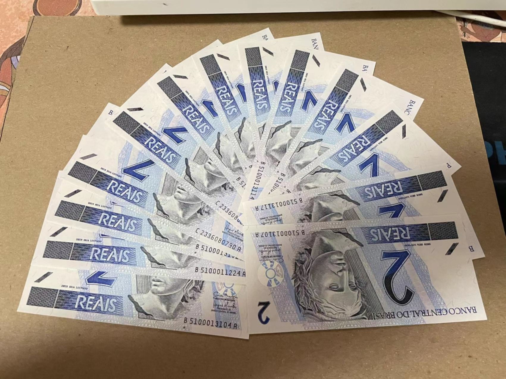 【Blue Auction】✨世界纸币精拍第183期——飞龙在天（共80拍） 【一组13张】巴西 2雷亚尔一组 海龟群 全新UNC