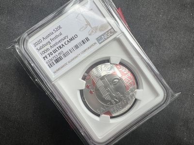 【币观天下】第187期钱币拍卖【带福袋】 - 🌟克劳斯获奖币【奥地利】萨尔滋堡音乐节 ngc70