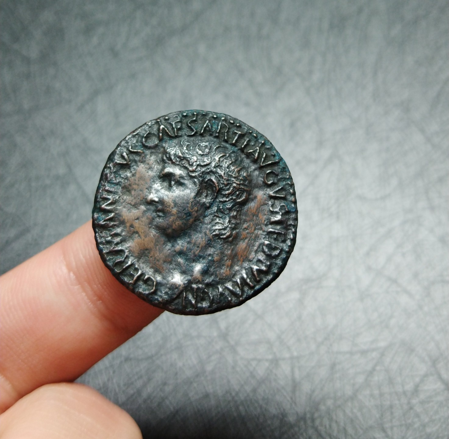 【古罗马币】日尔曼尼库斯铜币卡里古拉发行的追思铜币  【古罗马币】日尔曼尼库斯铜币卡里古拉发行的追思铜币 