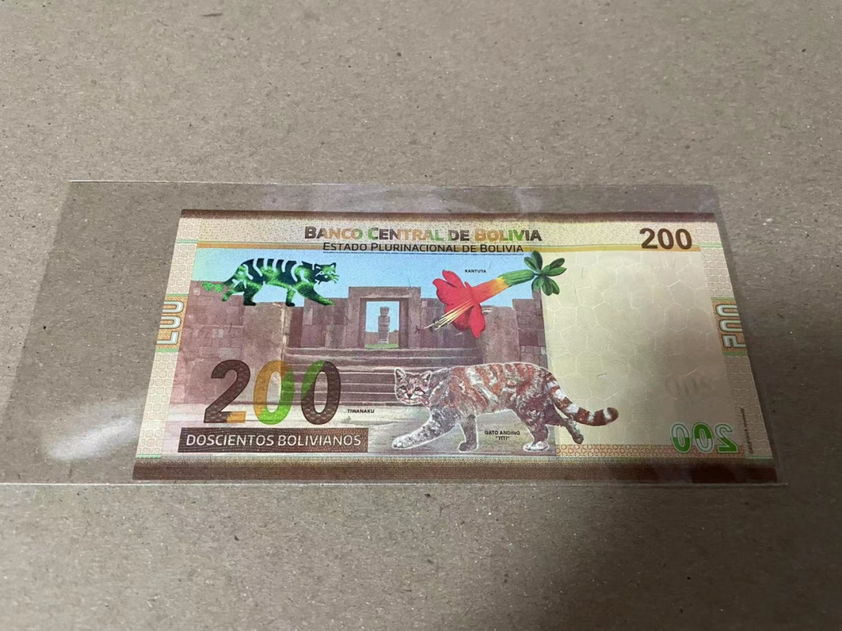 【Blue Auction】✨世界纸币精拍第183期——飞龙在天（共80拍） 【A冠无47】玻利维亚 1986年200玻利维亚诺 全新UNC 设计精美