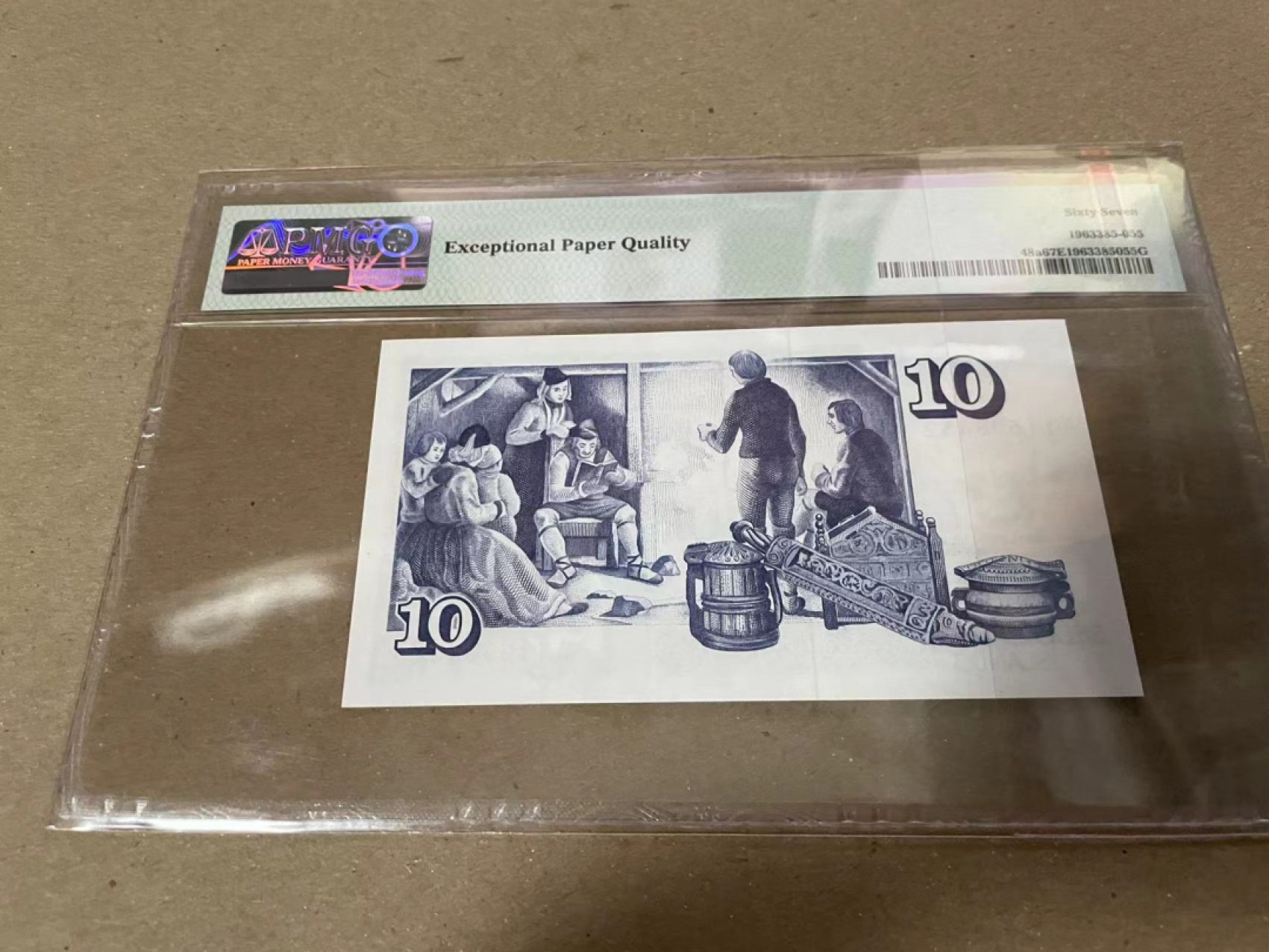 【Blue Auction】✨世界纸币精拍第183期——飞龙在天（共80拍） 冰岛 1961年10克朗 PMG67EPQ 