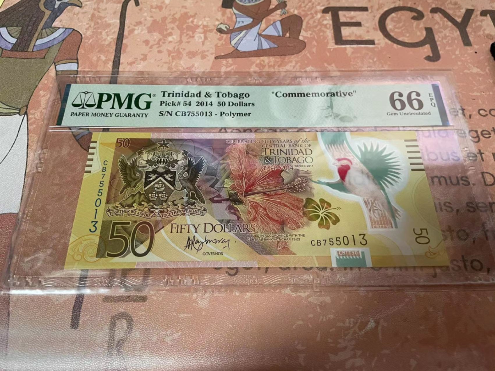 【Blue Auction】✨世界纸币精拍第183期——飞龙在天（共80拍） 【年度最佳纸币】特立尼达和多巴哥 2014年50元 PMG66EPQ 纪念钞