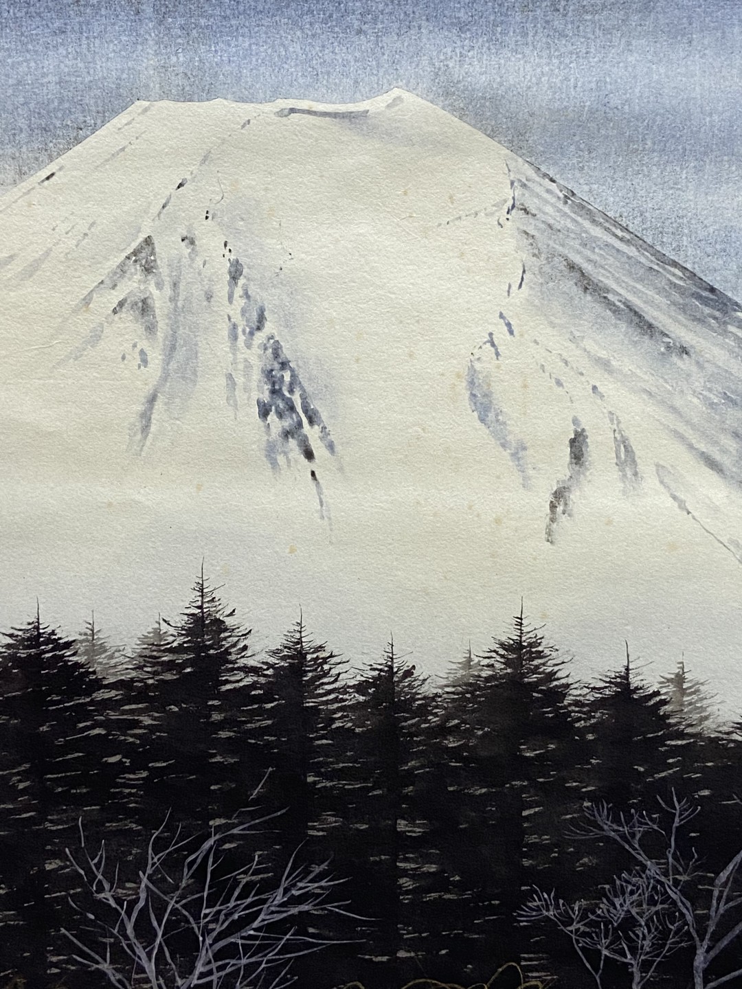 日本古画卷轴-富士山