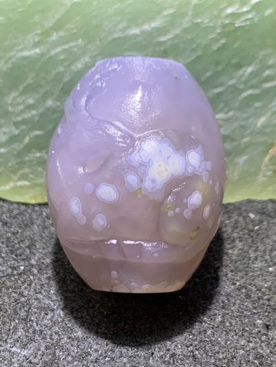 精美亚光俏色巧雕梅花鹿桶珠一颗！ - 精美亚光俏色巧雕梅花鹿桶珠一颗！