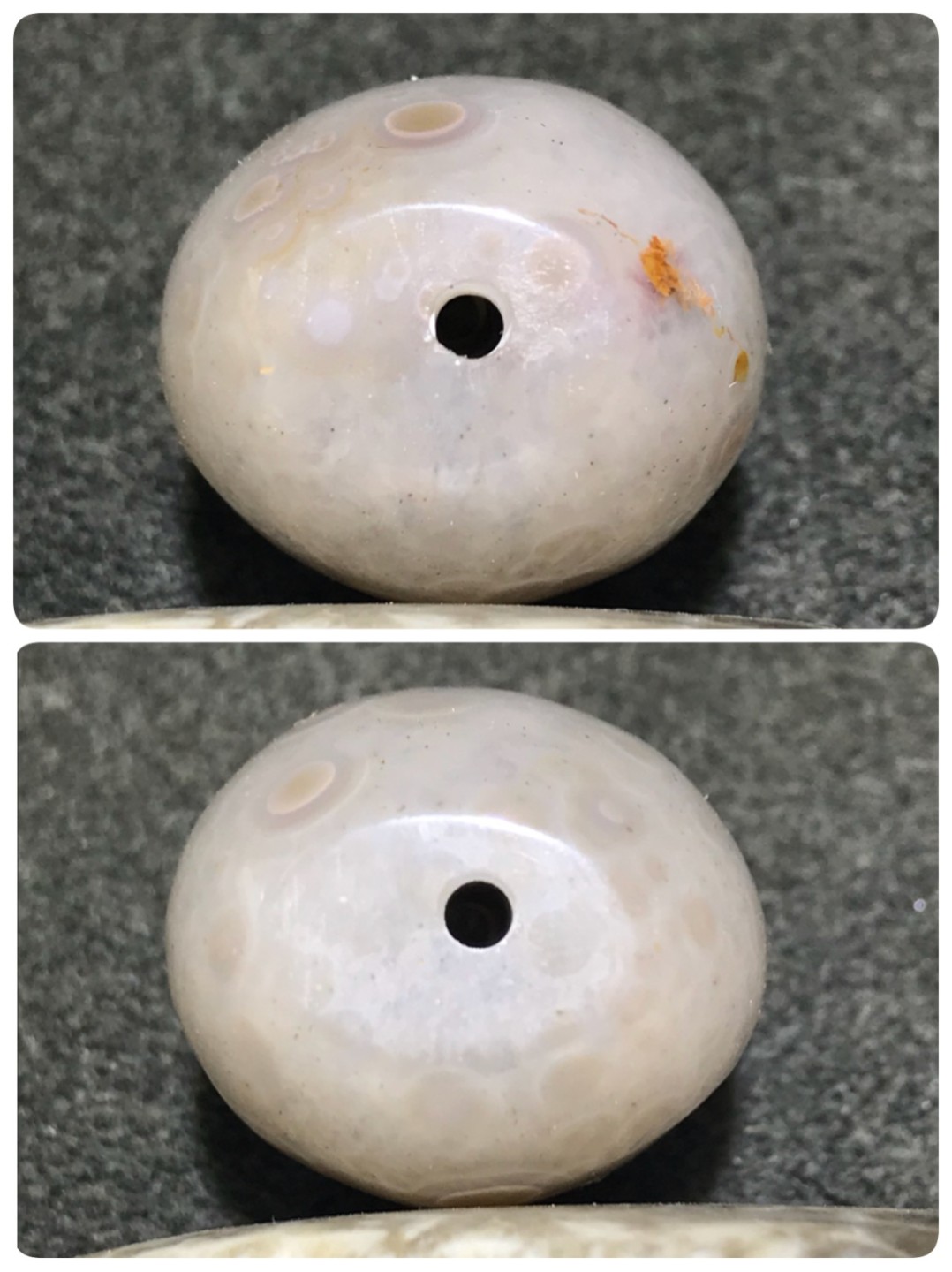 精美高润度冰飘天眼战国红勒子一个，