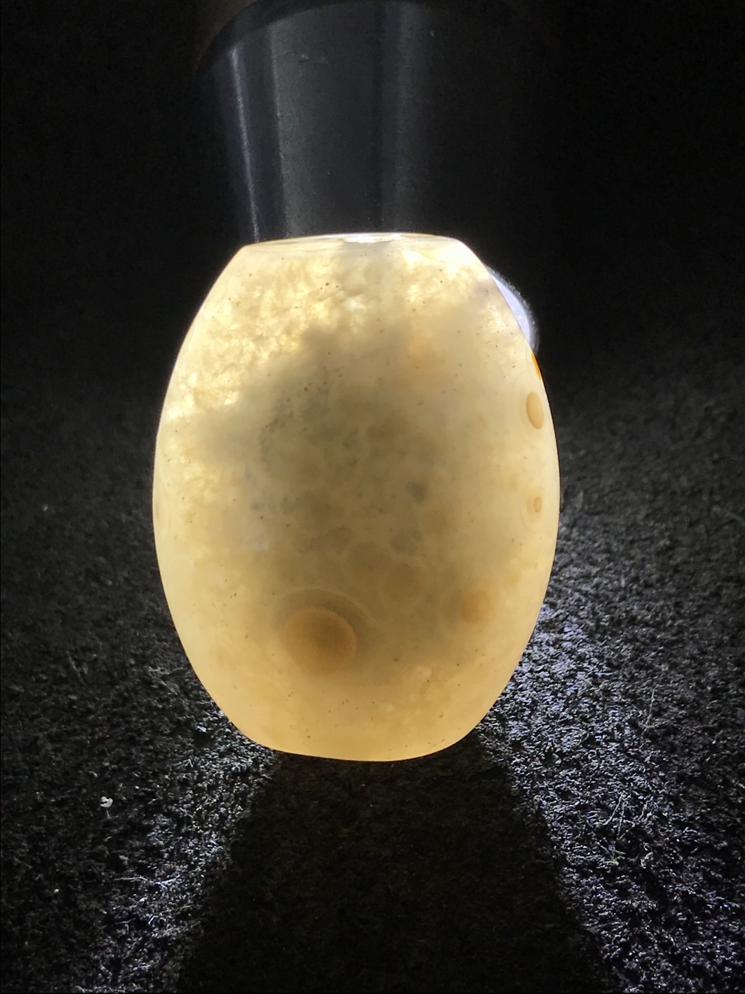 精美高润度冰飘天眼战国红勒子一个，