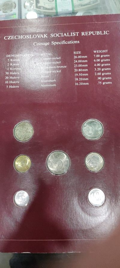 富兰克林封装捷克斯洛伐克7枚 - 富兰克林封装捷克斯洛伐克7枚