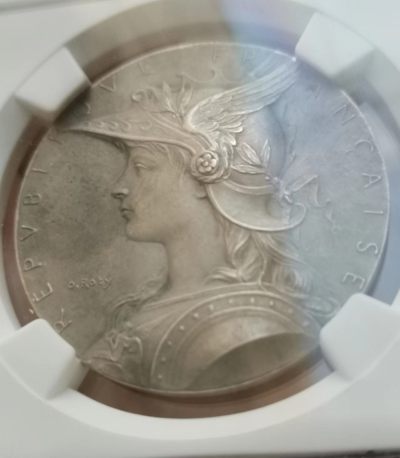 法国1900年左右内务府版戎装玛丽安娜银章