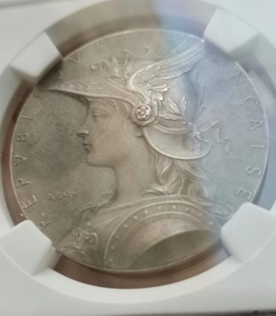 瓶子🏺第39期拍卖会 - 法国1900年左右内务府版戎装玛丽安娜银章