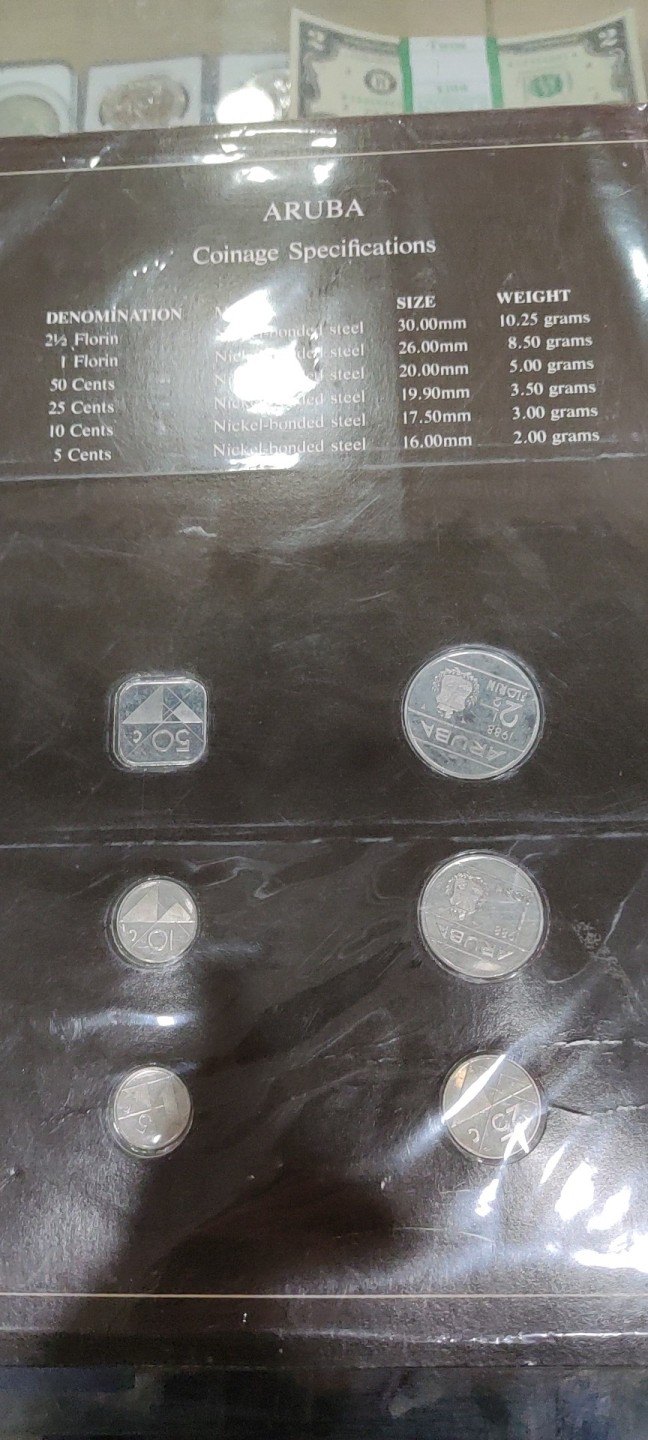 富兰克林封装阿鲁巴6枚
