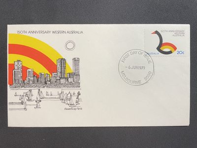 【第15期】莲池国际邮品拍卖 【秒杀】澳大利亚 1979 西澳150周年 套票首日封